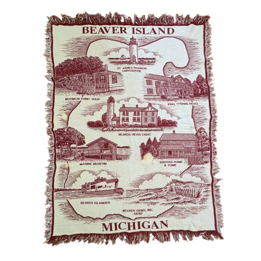 90sDunbrooke企業ロゴワークジャケットレザー襟鬼フェードネイビーXL