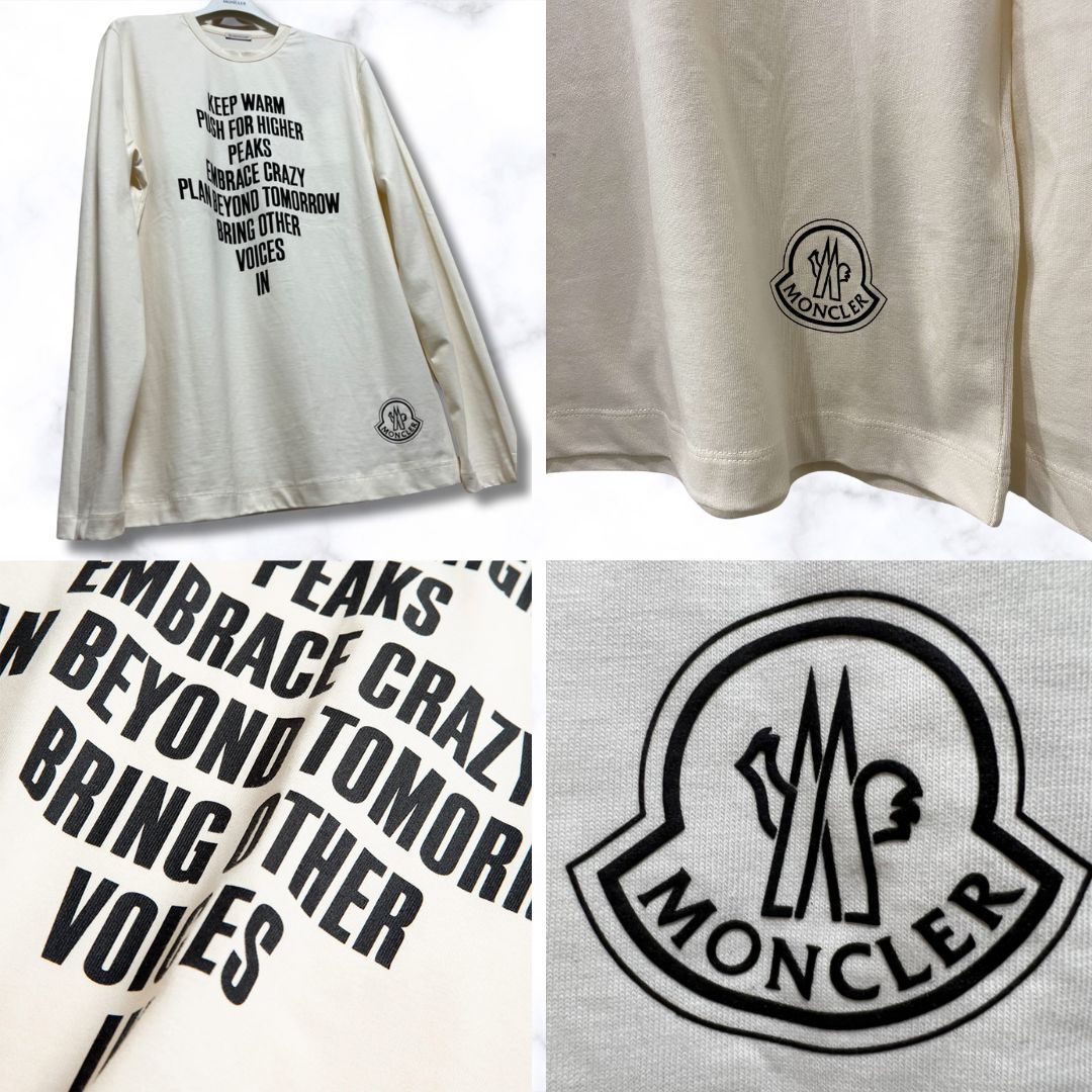 ☆未使用☆本物保証！MONCLER レタリングロゴ ロングTシャツ 在庫S