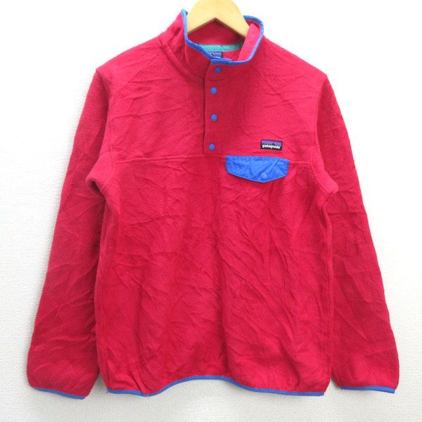 P■パタゴニア/Patagonia ライトウェイト シンチラ スナップT プルオーバー/25455【M】赤系/LADIES/317【中古】■