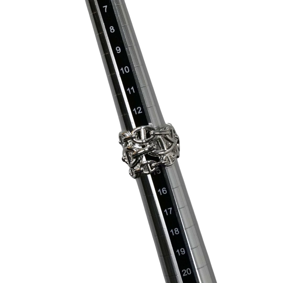 Hermes シェーヌダンクル アンシェネ GM54サイズシルバー 箱付き Hermès シェーヌダンクル アンシェネGM54サイズ シルバー 箱付き