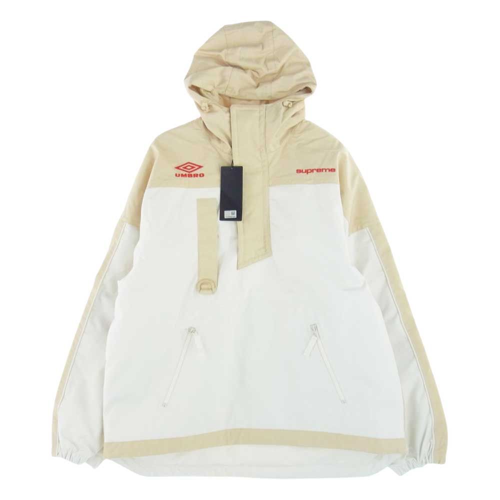 Supreme シュプリーム ジャケット 23SS × Umbro Hooded Anorak アンブロ フーディー アノラック ナイロン ジャケット  M オフホワイト系【中古】 - メルカリ