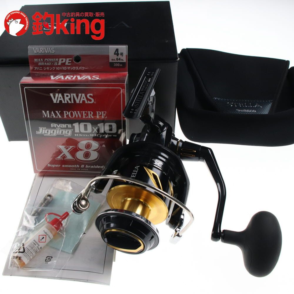 シマノ ステラ SW8000PG 中古 美品 ライン付き b*0様 中古美品SHIMANO STELLA 19ステラ SW8000HG