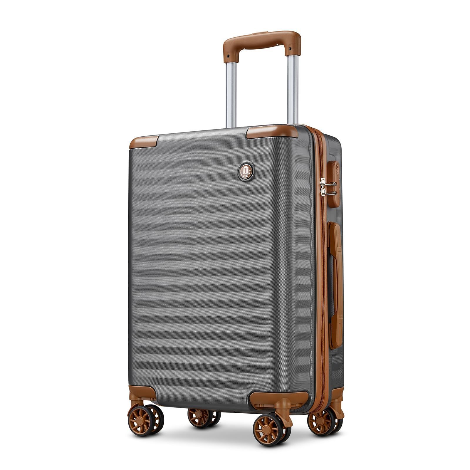 スーツケース XL 98L グレー キャリーケース TSAロック 軽量 耐衝撃