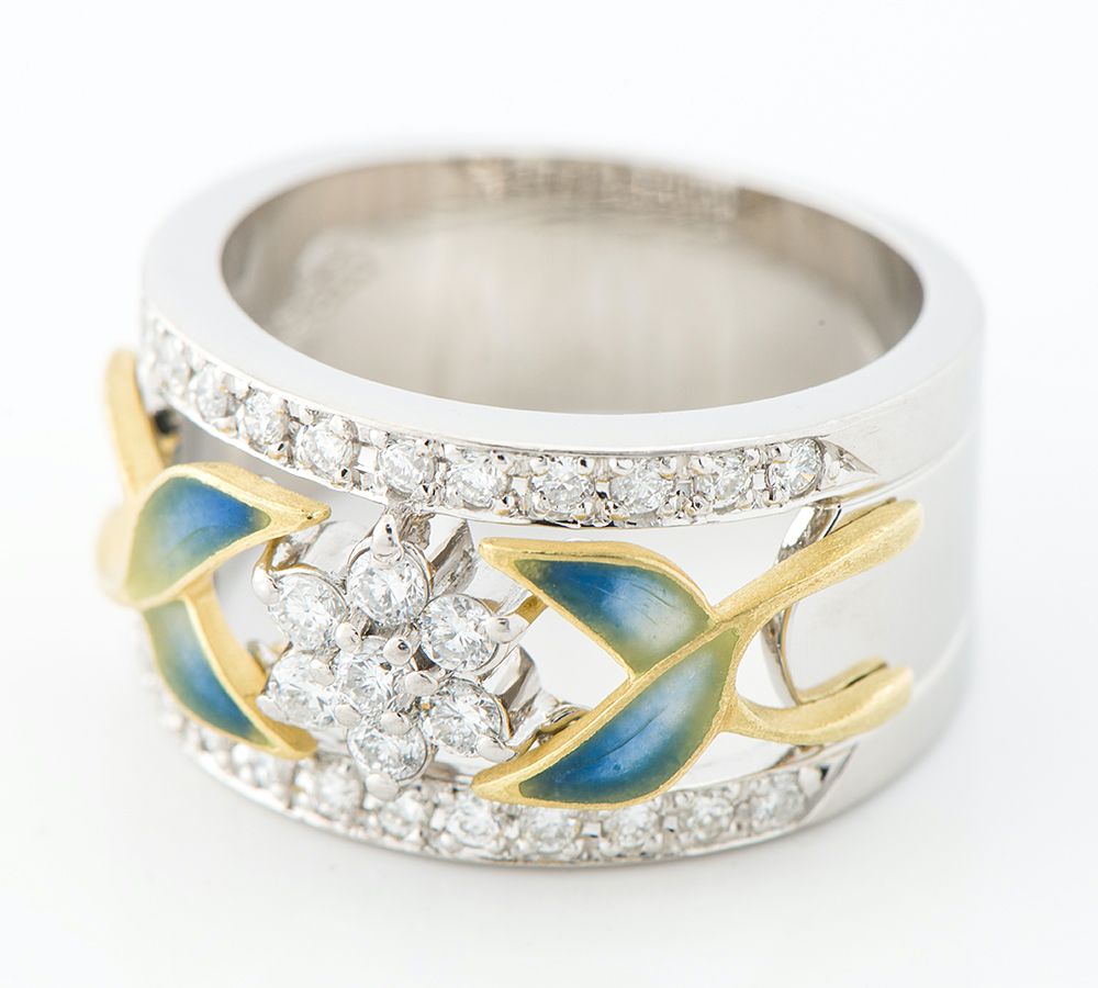 中嶋 邦夫 ニックスファクトリー リーフモチーフ エマイユ  