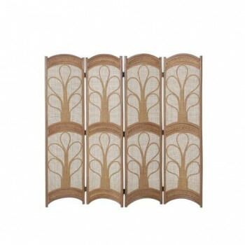 今枝商店 Romantic Rattan 籐スクリーン 4連 4パネル ロータイプ B564B