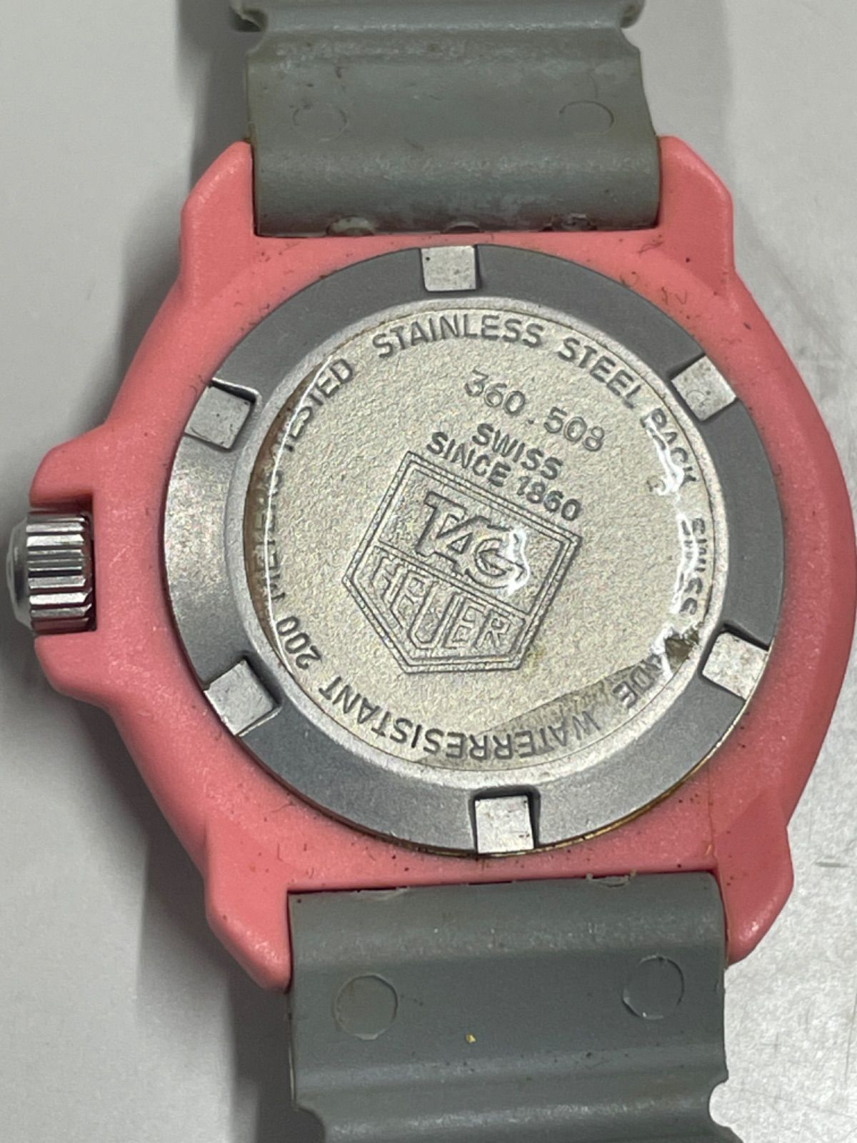 TAG HEUER タグホイヤー フォーミラー1 プロフェッショナル QZ ラバー ピンク文字盤 レディース