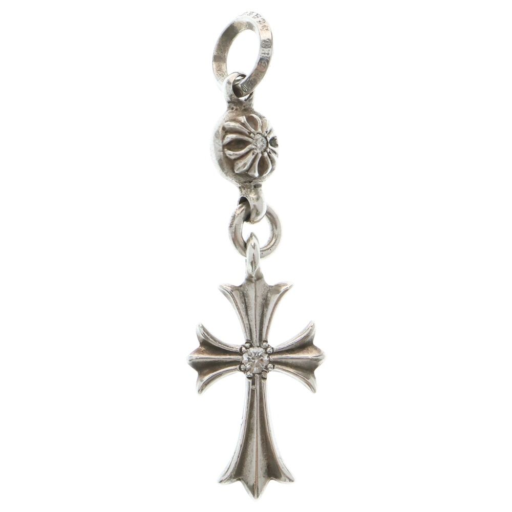 クロムハーツ/1ボールタイニークロス/パヴェ！新品加工/ロールチェーン20inch/インボイス！ クロムハーツ 1ボールタイニーCHクロス 1ボールタイニーCHクロス