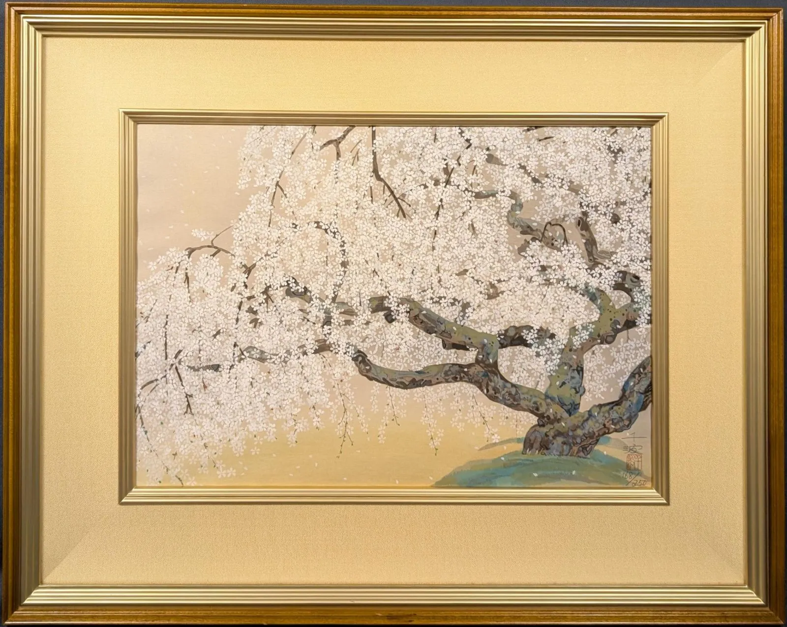 美品 中島千波「華」リトグラフ 直筆サイン・落款有証明シール有 額縁入 日本画家 Yahoo!オークション -「中島千波」(木版画) (版画)の落札相場