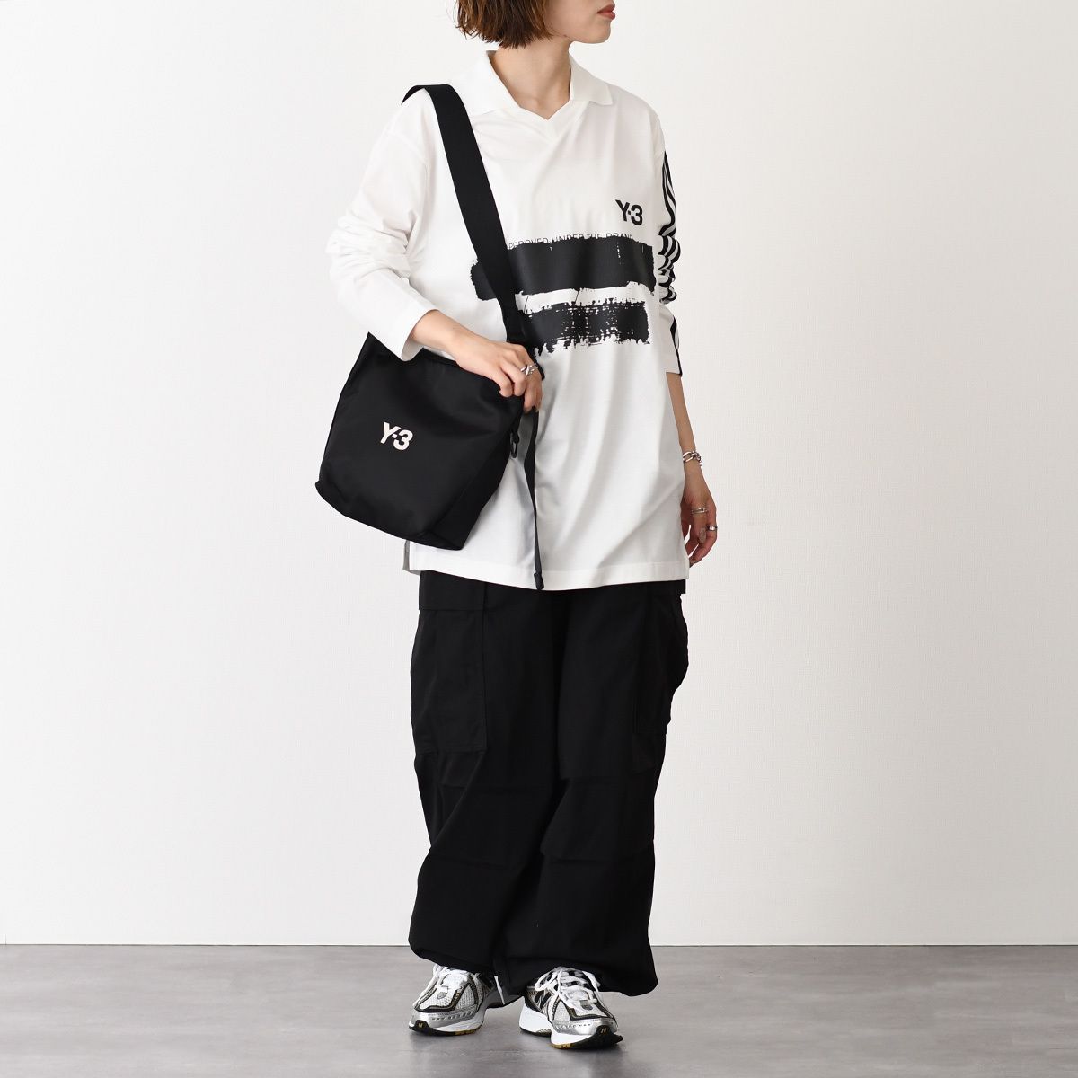 Y-3 ワイスリー トップス Tシャツ U GFX LOGO LS T JM3233