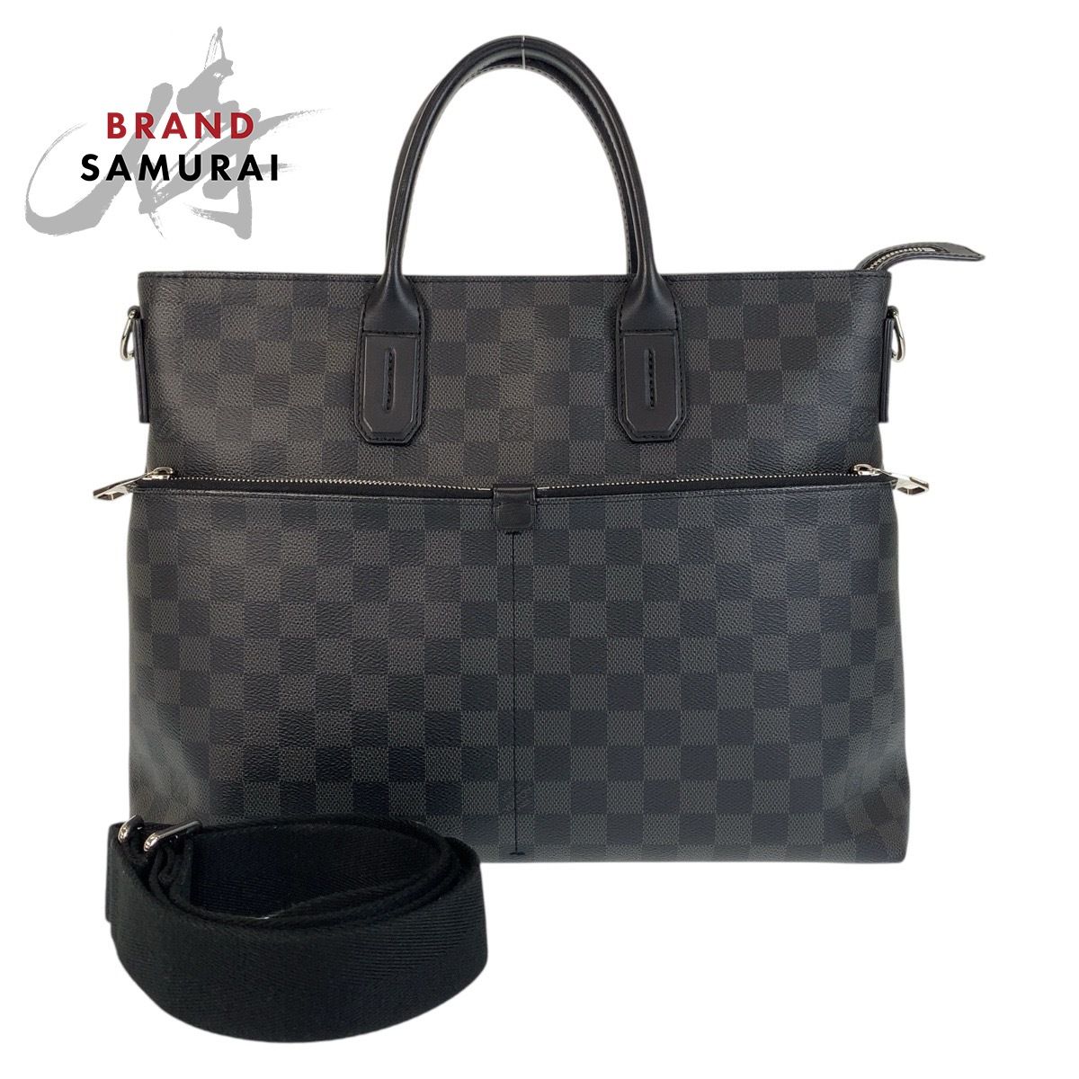 美品 LOUIS VUITTON ルイヴィトン ダミエグラフィット 7DW ブラック シルバー金具 N41564 ビジネスバッグ ブリーフケース メンズ 500030【中古】