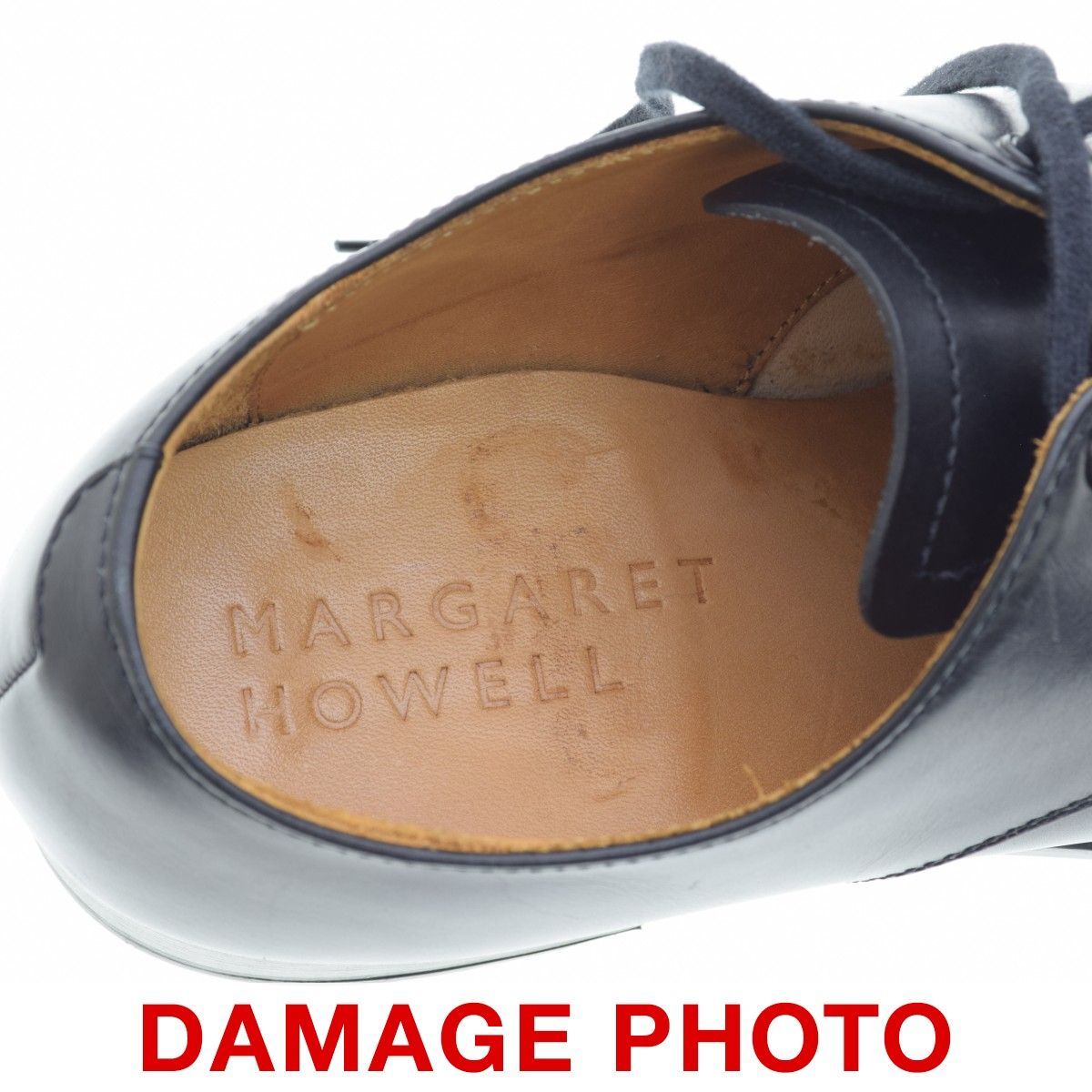 MARGARETHOWELL】LEATHER LACE UP レースアップ 外羽根レザーシューズ 