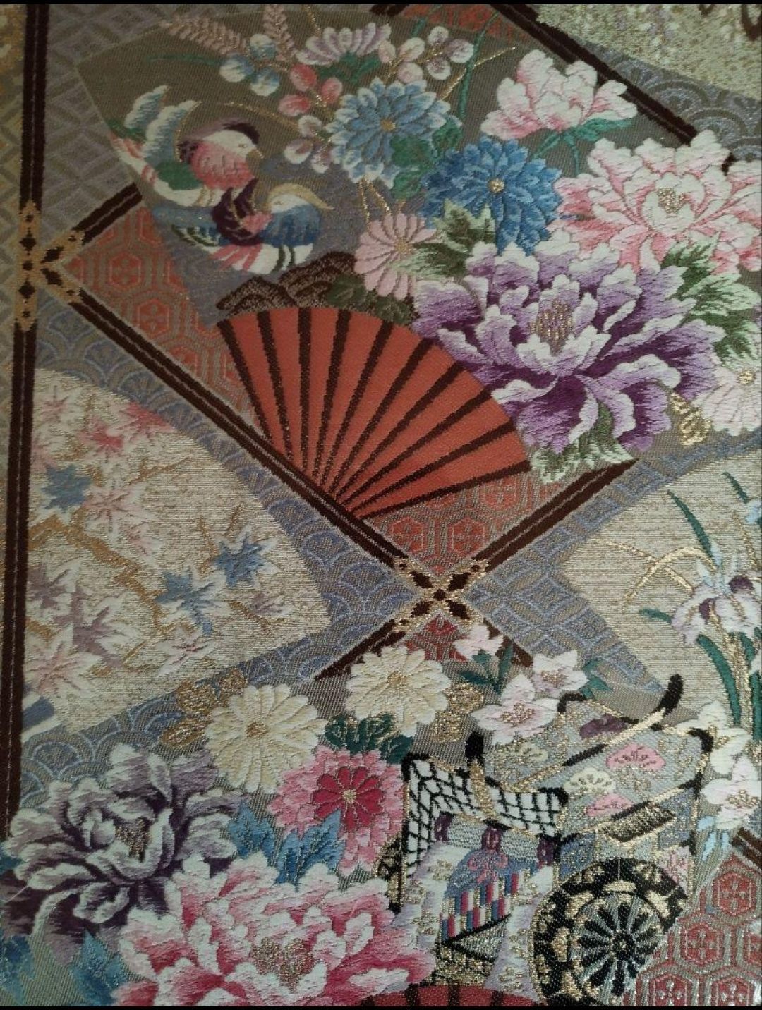 48 麻の葉組子組子絵柄吹き抜け 2枚一組木製額縁