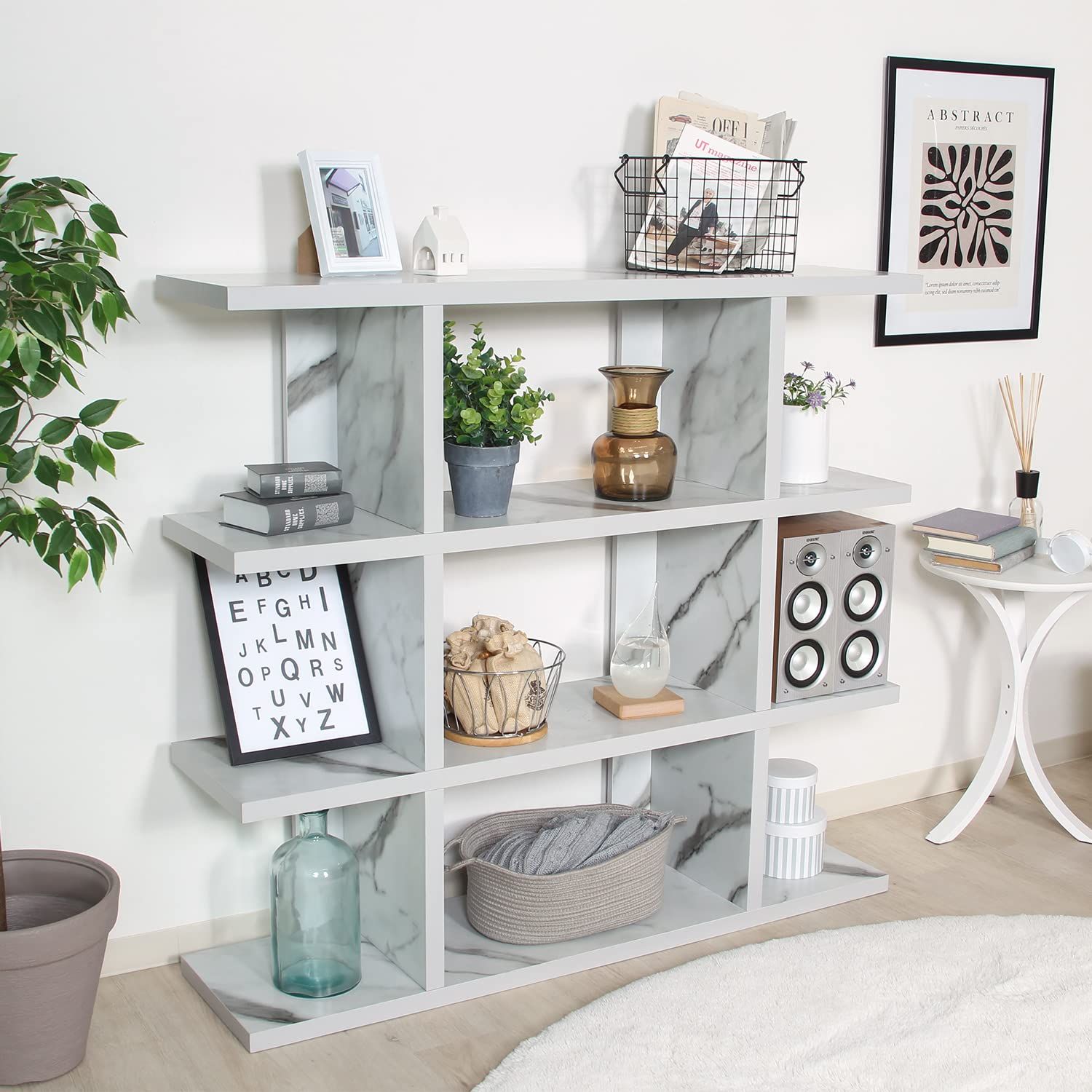 大理石調 幅120×奥行31×高さ108.5cm