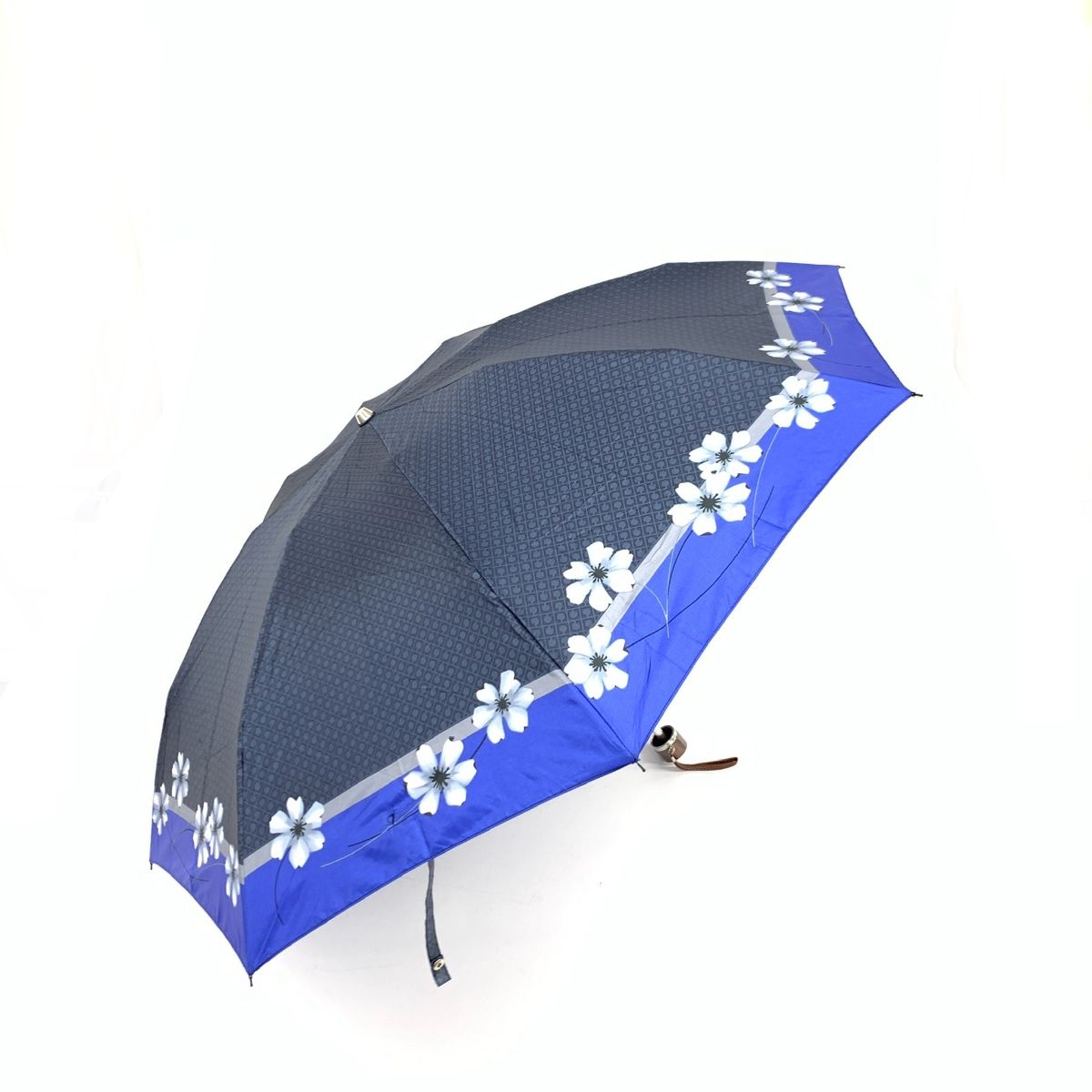未使用品 GHERARDINI ゲラルディーニ 折り畳み傘 ネイビー 花柄