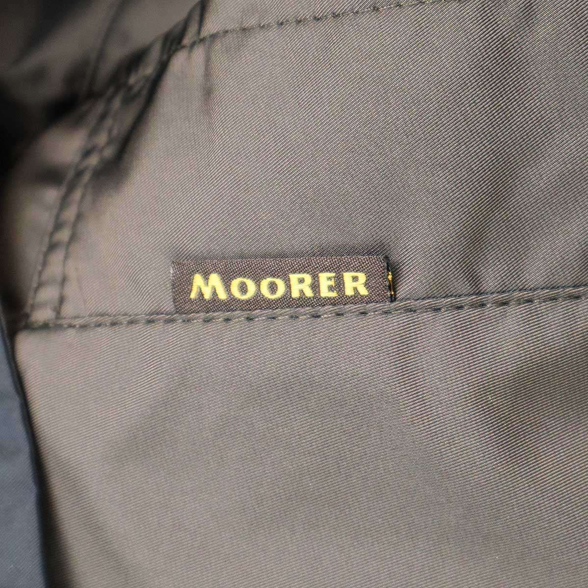 【良品】MOORERムーレー　ステンカラーコート　ダークネイビー　52 良品】MOORERムーレー ステンカラーコート ダークネイビー 52