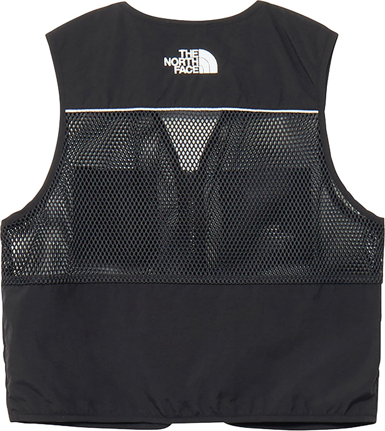 ザ ノース フェイス THE NORTH FACE アウトドア アドベンチャーベスト キッズ ADVENTURE VEST ガールズ ボーイズ ジャケット 蓄光 記名ラベル付 リフレクトパイピング ドットボタン ポケット NPJ22520 K ブラック