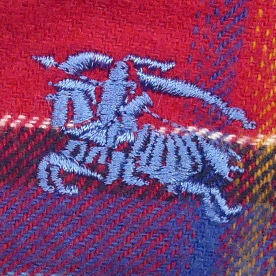 バーバリーブラックレーベル BURBERRY ロゴ刺繍 マフラー ストール