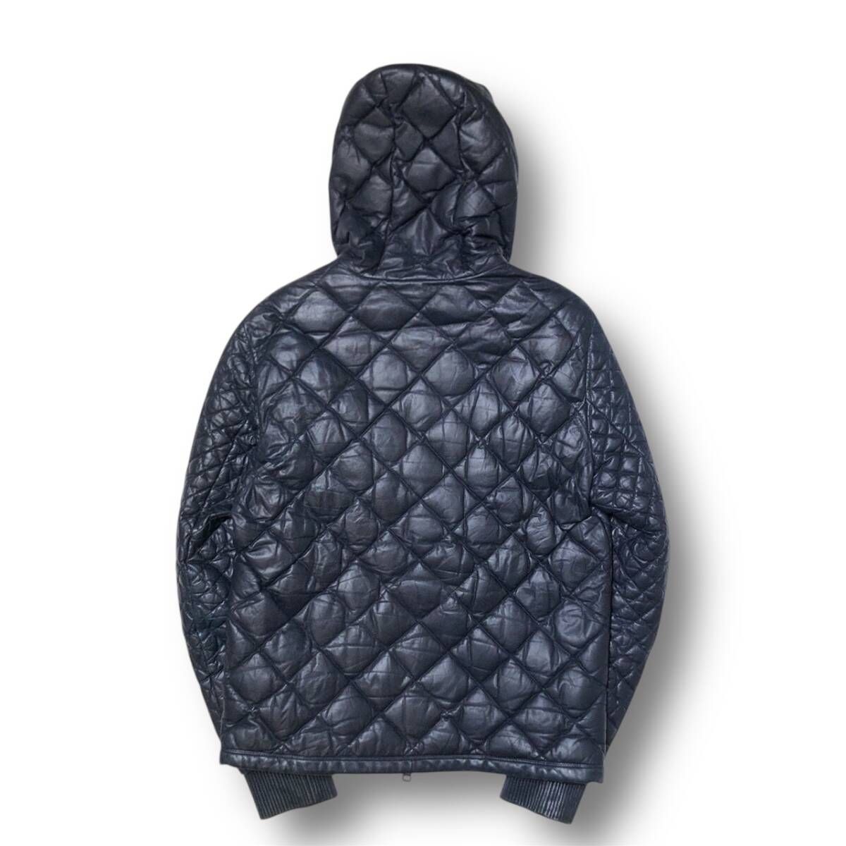 モンクレール キルティングダウンジャケット ⭐︎希少デザイン サイズ3美品⭐︎ 15aw MONCLER lazer quilting down jacket レザーキルティング