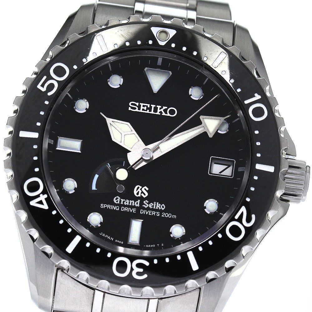 セイコー SEIKO SBGA 029 9 R 65 0 AM グランドセイコー ダイバーズ パワーリザーブ スプリングドライブ メンズ_810190