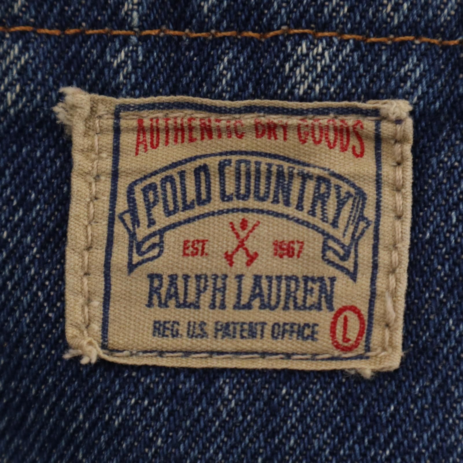 90年代 POLO COUNTRY ポロカントリー デニムジャケット ブルー (メンズ