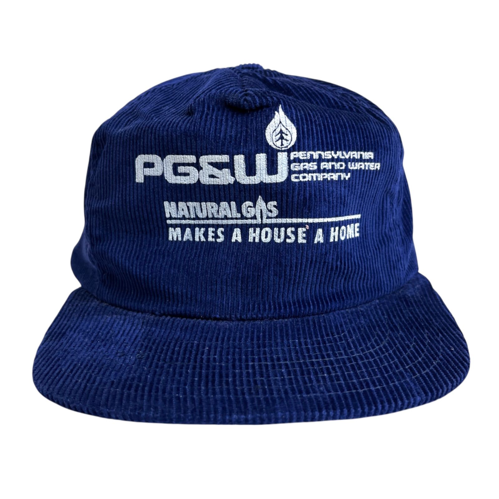 【キャップ/帽子】PGu0026W (ピージーアンドダブリュー) コーデュロイキャップ ビンテージキャップ ネイビー 紺色