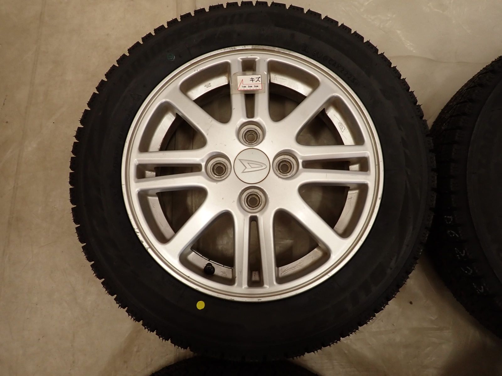 冬 製 4本 会社宛 155 65R14×4.5J 75Q ブリヂストン ブリザック VRX2 ダイハツ純正 アルミ ウェイク タント NO D6272 TRITUETUBI_COM