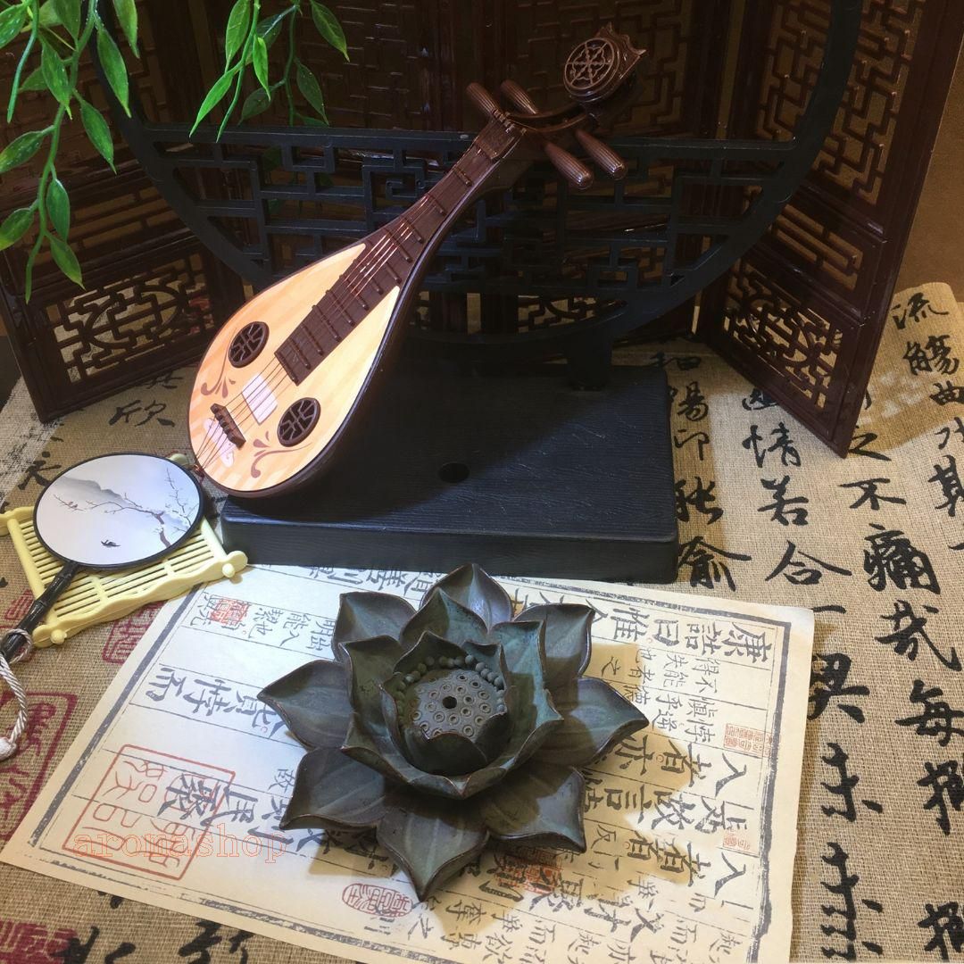 銅 細工 禅意蓮花茶道香炉 蓮花香炉 装飾品 工芸品 置物 - メルカリ