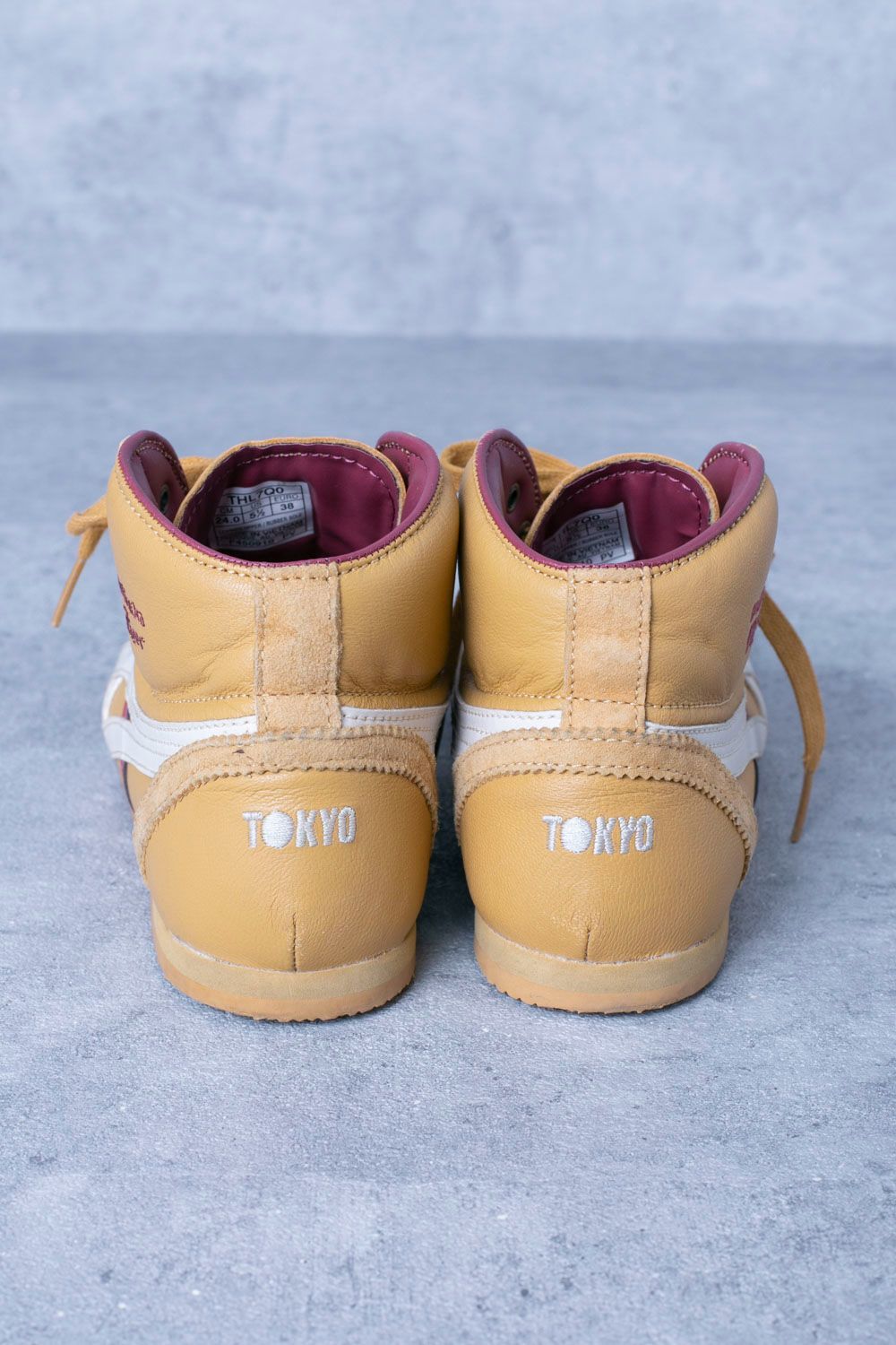 【美品】◾️オニツカタイガー◾️スニーカー◾️D7F1L◾️シボ加工◾️レザー◾️ブラック Onitsuka Tiger】OHBORI STRAP（スニーカー）｜Onitsuka Tiger