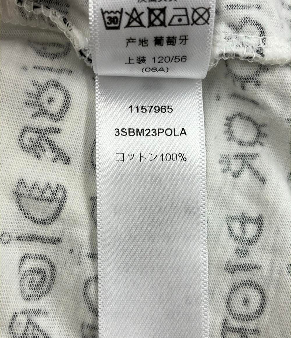 Christian Dior 半袖ポロシャツ USA 6 Christian Dior Couture Short-Sleeved Shirt Blue Striped
