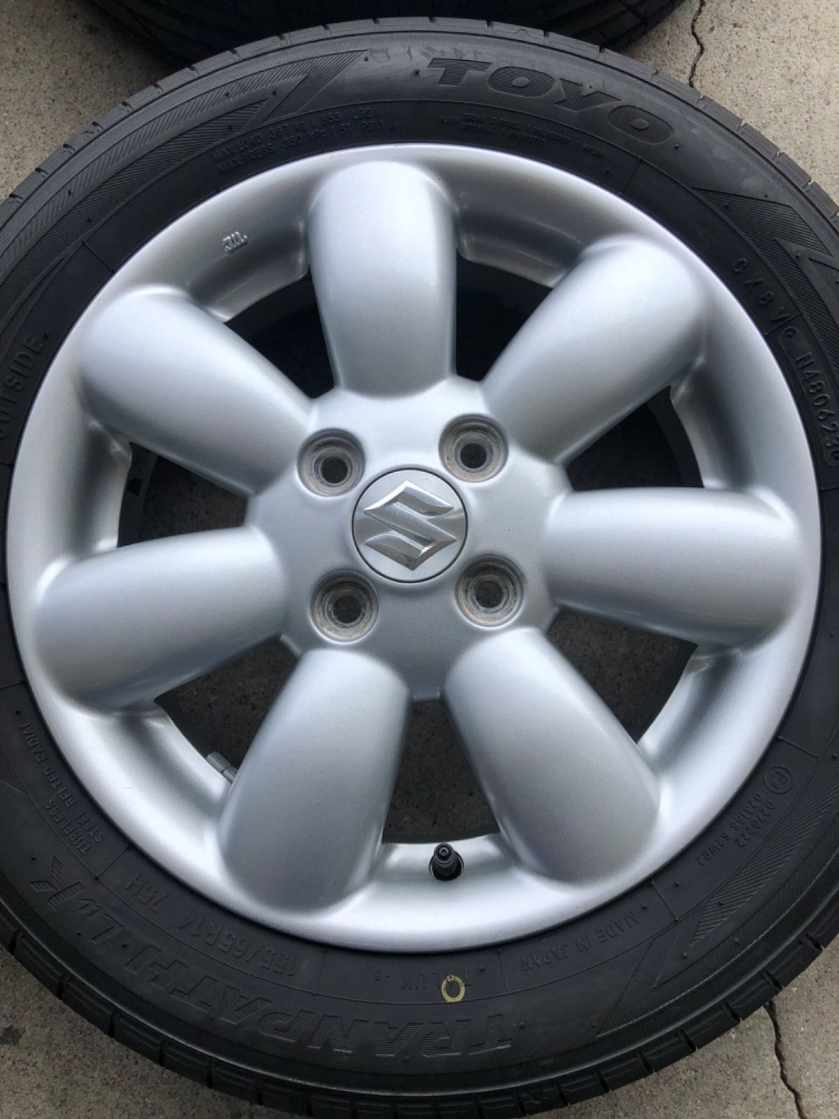 ニッサン スズキ 純正 155/65R14 ワゴンR モコ ラパン スペーシア SUZUKI (スズキ) WAGON-R (ワゴンR) 純正 14×4.5J(+45)PCD100-4H