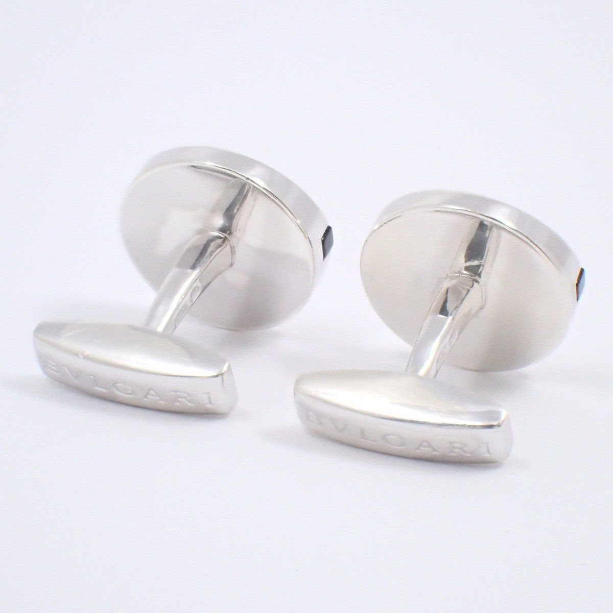 BVLGARI ブルガリ ラウンド カフス カフリンクス シルバー925/オニキス