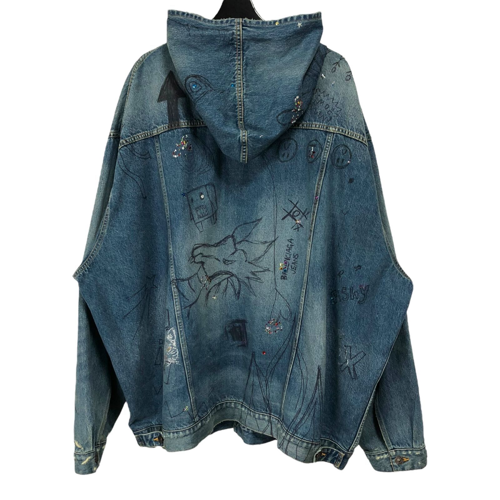 BALENCIAGA／バレンシアガ グラフィティ デニムジャケット ハンガー付き 楽天市場】BALENCIAGA(バレンシアガ) サイズ:2 23AW GRAFFITI