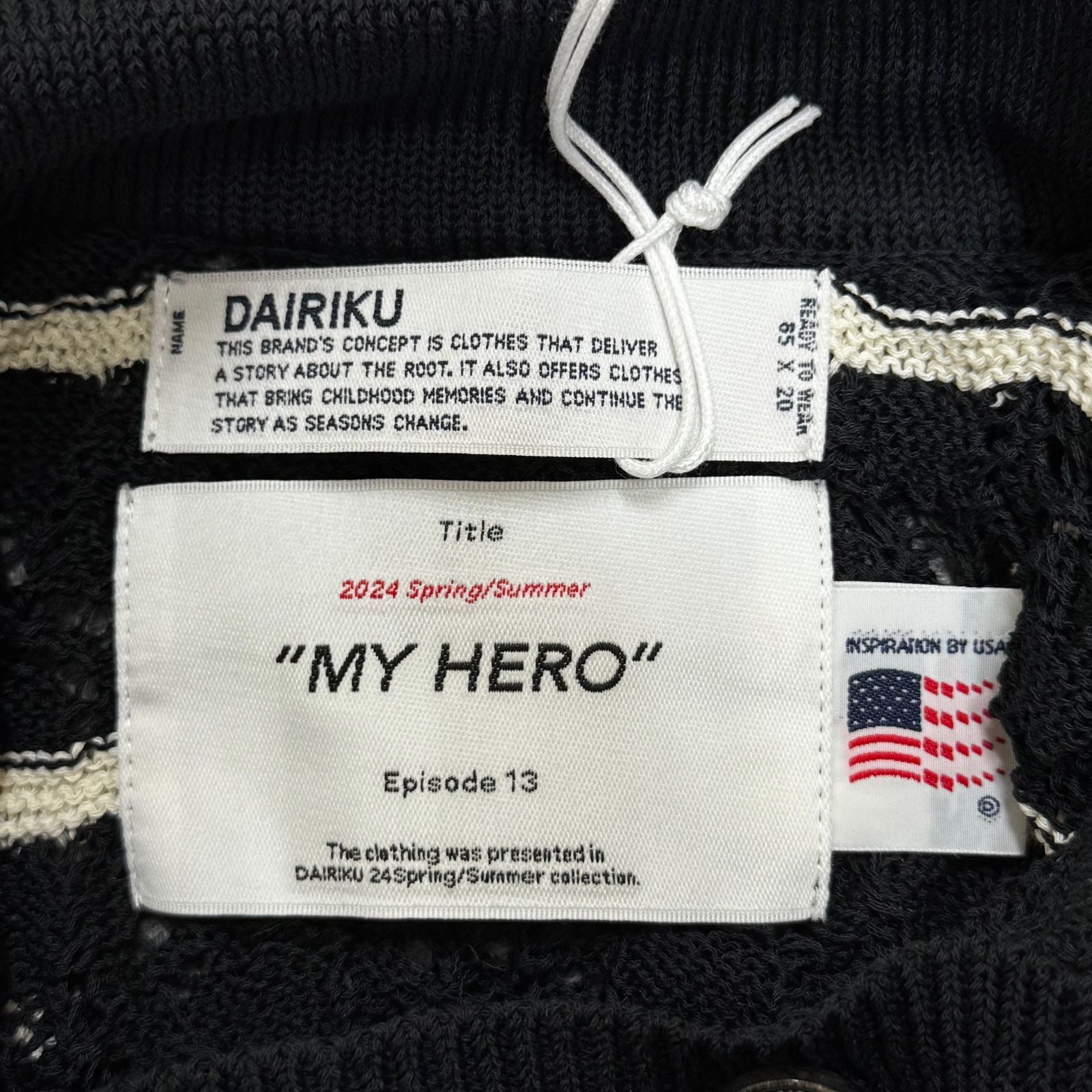 参考上代46200円 未使用品 DAIRIKU 24SS Alain Marina Knit