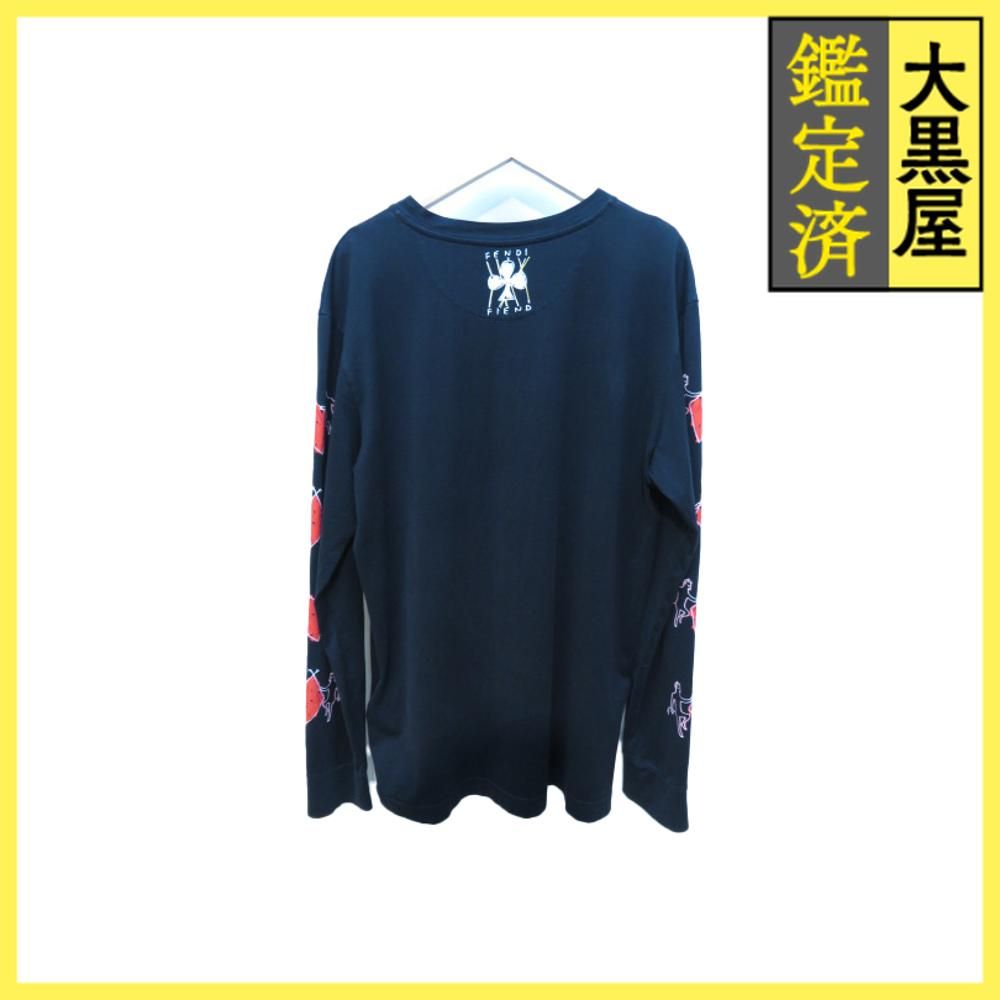 フェンディ ハートプリントロングスリーブTシャツ FY0971 A6ZN 432