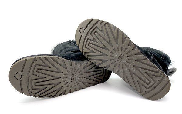 ☆一度使用☆アグ UGG スタッズ付 ダメージデニム調 ムートンブーツ 24cm 2881000000022467-1.jpg