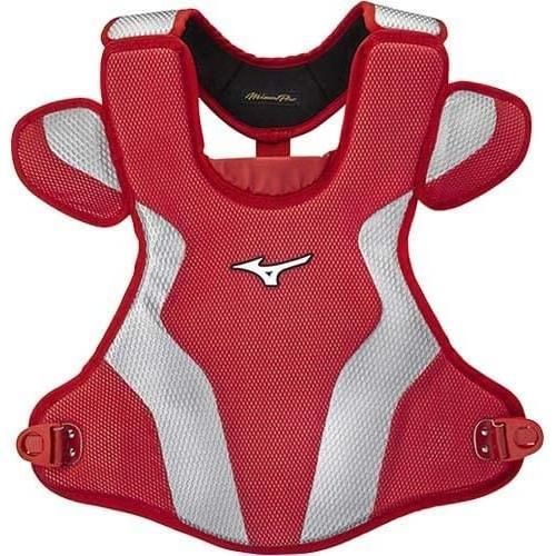 ミズノ MIZUNO 野球 軟式用 キャッチャー用プロテクター ミズノプロ 1DJPR15062 レッド×シルバー