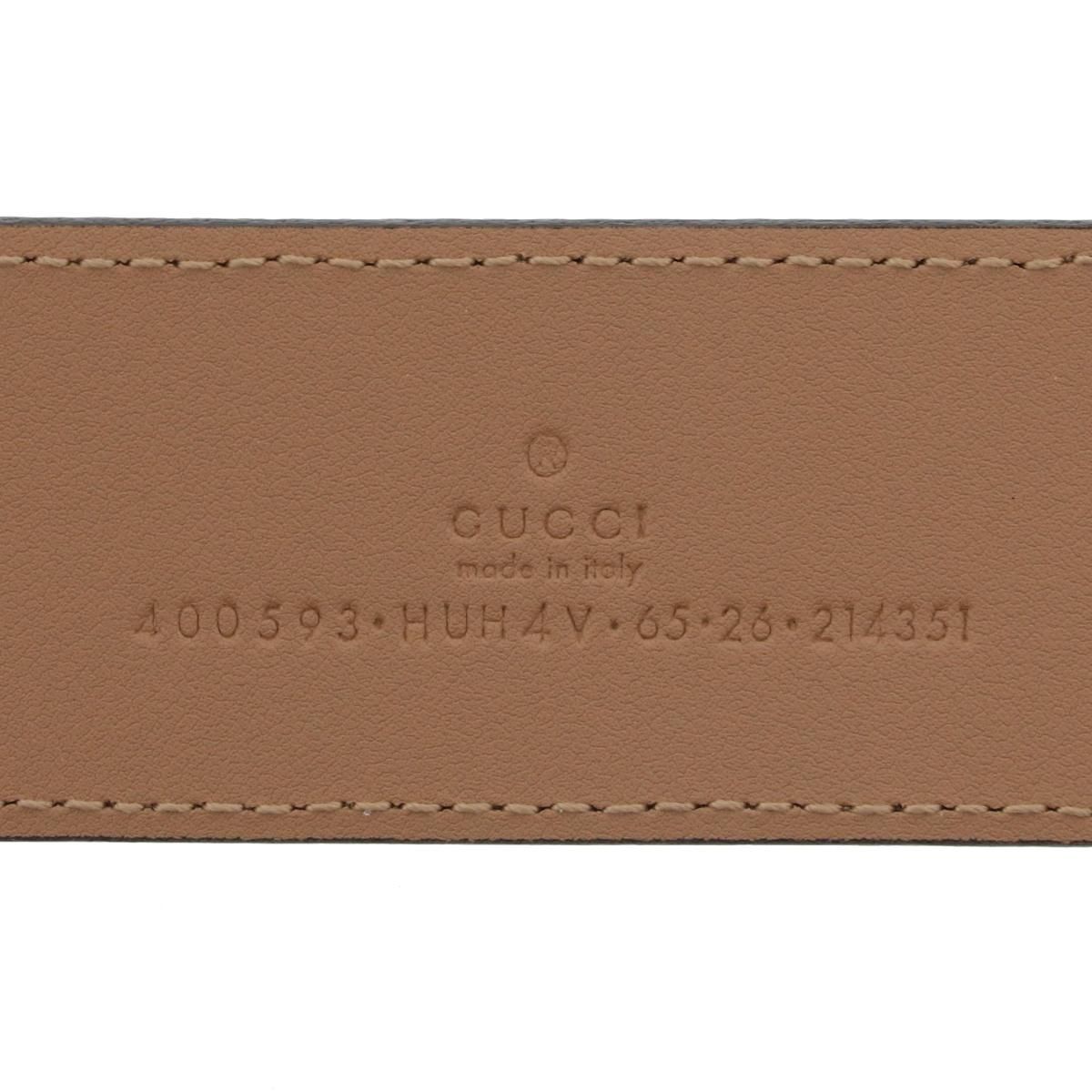 美品】 GUCCI （グッチ） GGﾏｰﾓﾝﾄ ｽﾌﾟﾘｰﾑｷｬﾝﾊﾞｽ ﾍﾞﾙﾄ 小物 ﾍﾞﾙﾄ/ﾊﾞｯｸﾙ
