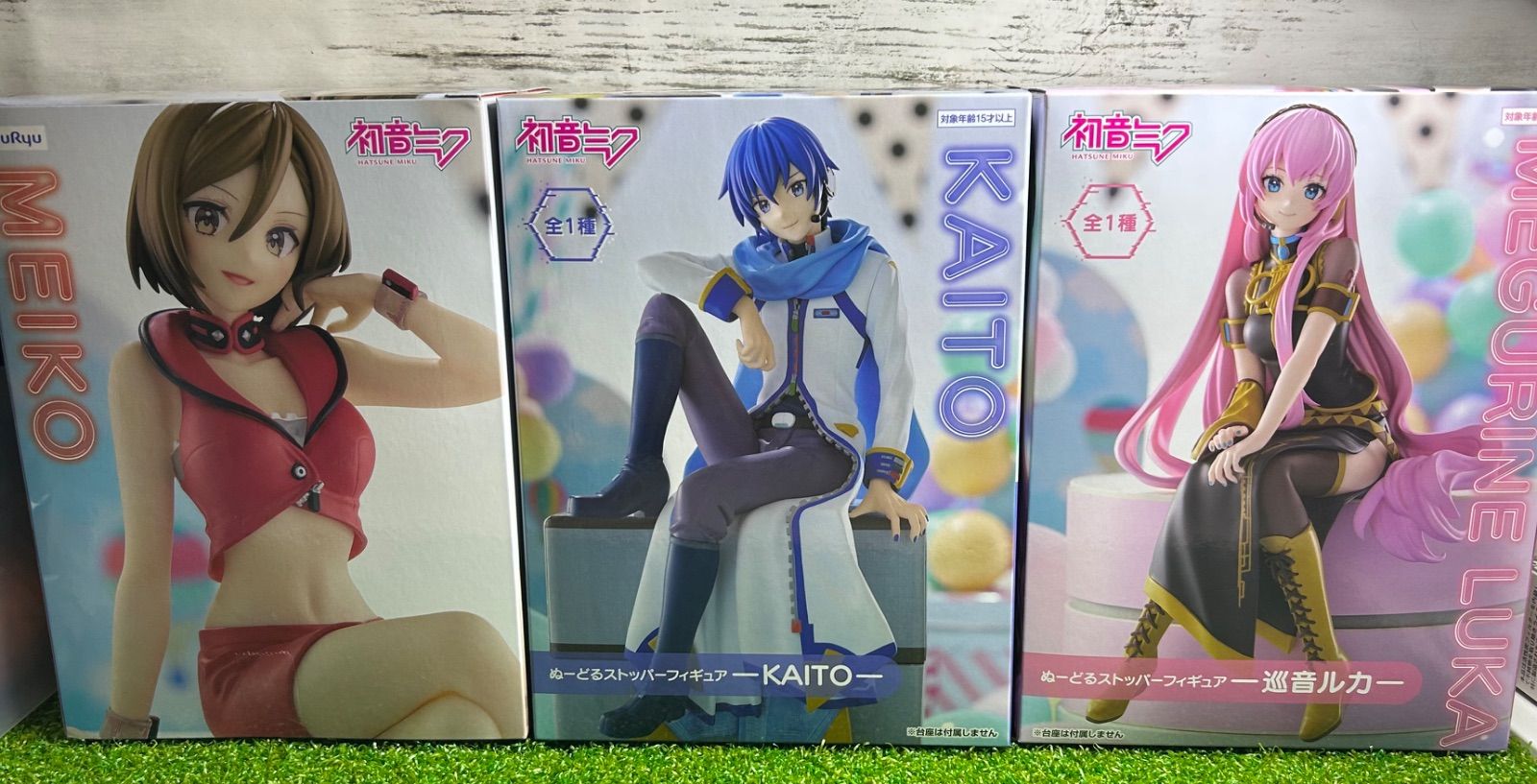 Furyu ぬーどるストッパー 巡音ルカ MEIKO KAITO 3点セット 箱美