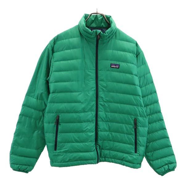 パタゴニア 長袖 ダウンジャケット S グリーン patagonia ロゴ 