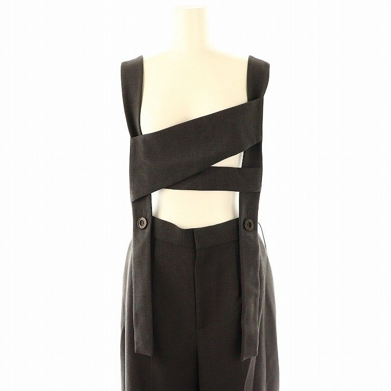 エンフォルド ENFOLD 25SS ワイドサロペット WIDE SALOPETTE ボトムス