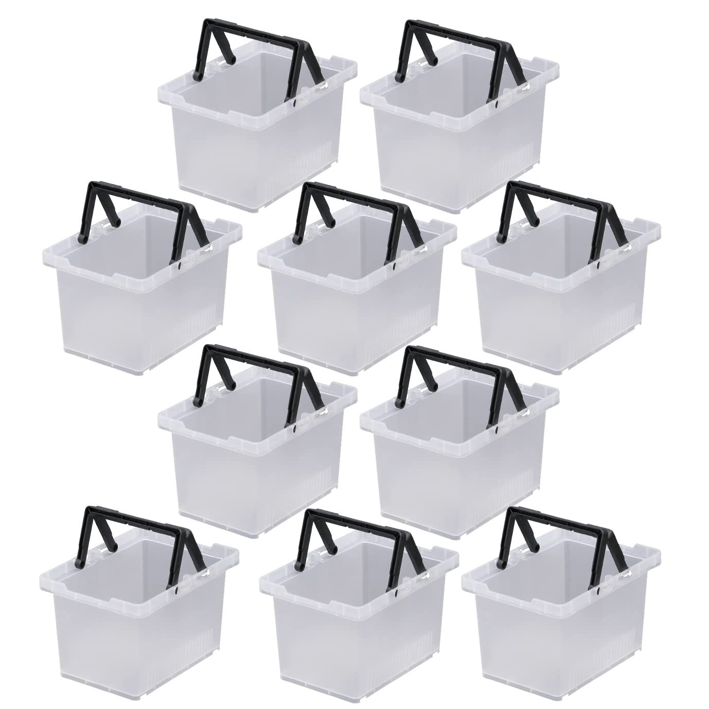 人気商品 JEJアステージ 収納ボックス セパレートバスケット 45 クリア 日本製 アウトドア キャンプ 積み重ね SPB-N45C 幅22×奥行31×高さ18cm 10個セット