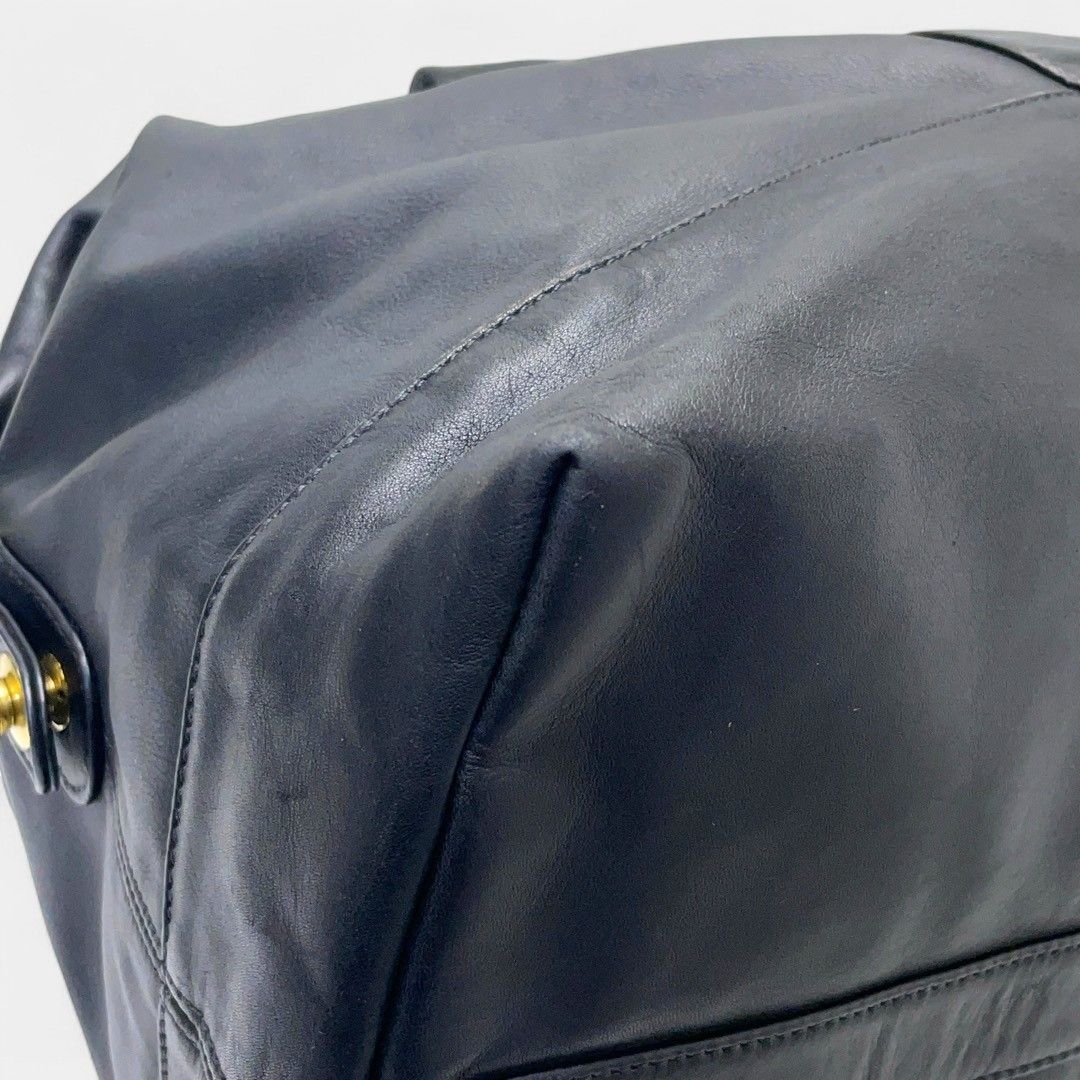 オールド コーチ ボストンバッグ ブラック 0502 USA製 - メルカリ