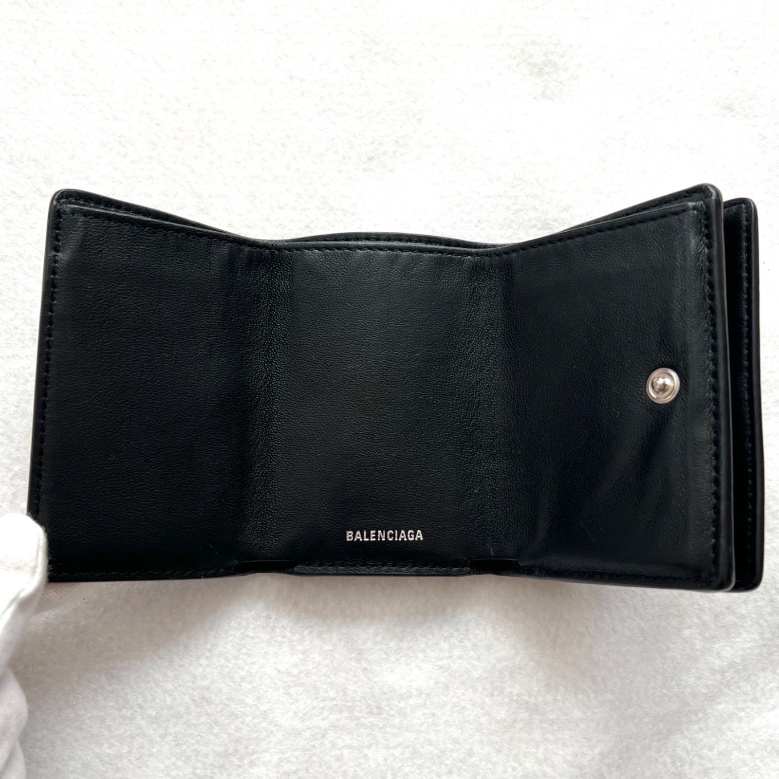 美品✨BALENCIAGA バレンシアガ ペーパー キーケース 6連 ブラック 極美品✨️ BALENCIAGA バレンシアガ ペーパー キーケース 6連