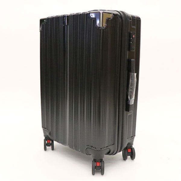 HIRO キャリーケース ブラック Mサイズ 約63L PC＋ABS樹脂製 TSAロック