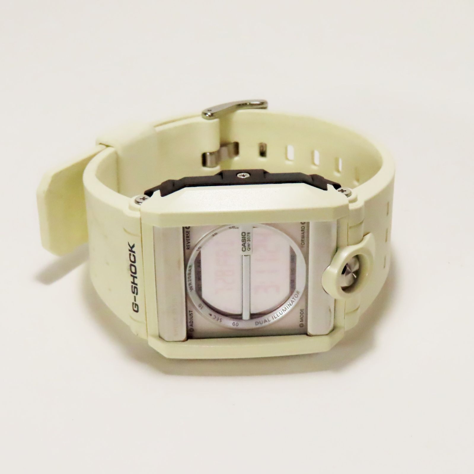ホワイトバンド稼働品 美品 CASIO G-SHOCK カシオ ジーショック 腕時計