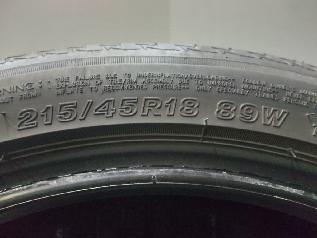 BS BRIDGESTONE TURANZA T005A 215/45R18 18インチ 夏タイヤ 4本 19年 