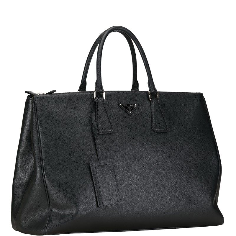 【美品・付属品完備✨】プラダ 2way ビジネスバッグ　サフィアーノレザー 美品 プラダ ビジネスバッグ 2way 三角プレート サフィアーノ