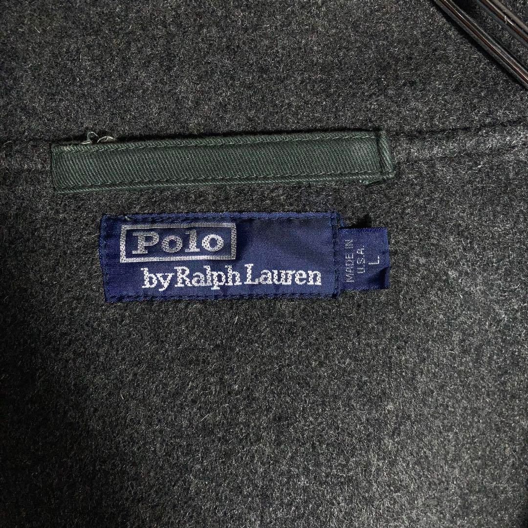 polo by Ralph Lauren ダッフルコート　USA製　Ｌ　ウール 90s USA製】RALPH LAUREN ダッフルコート ウール グレー L