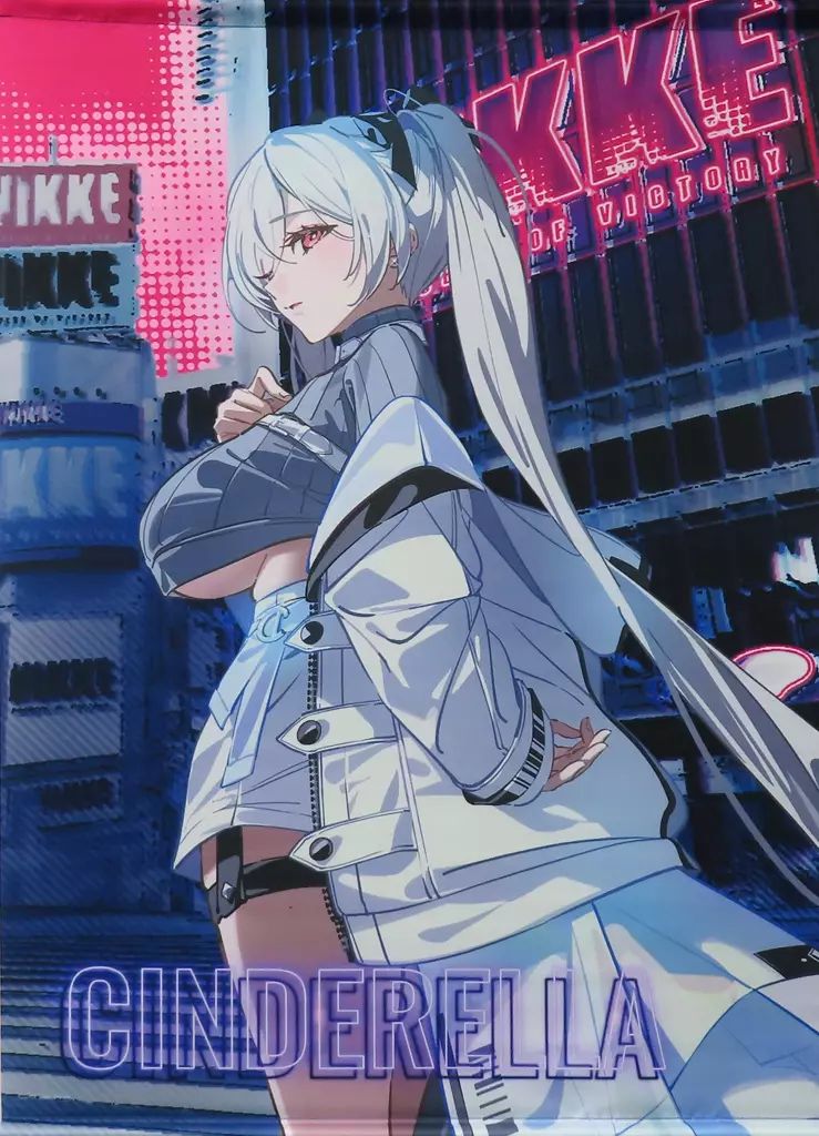 シンデレラ 勝利の女神 NIKKE タペストリー 勝利の女神：NIKKE ×and GALLERYコラボ」_【描き起こし】タペストリー