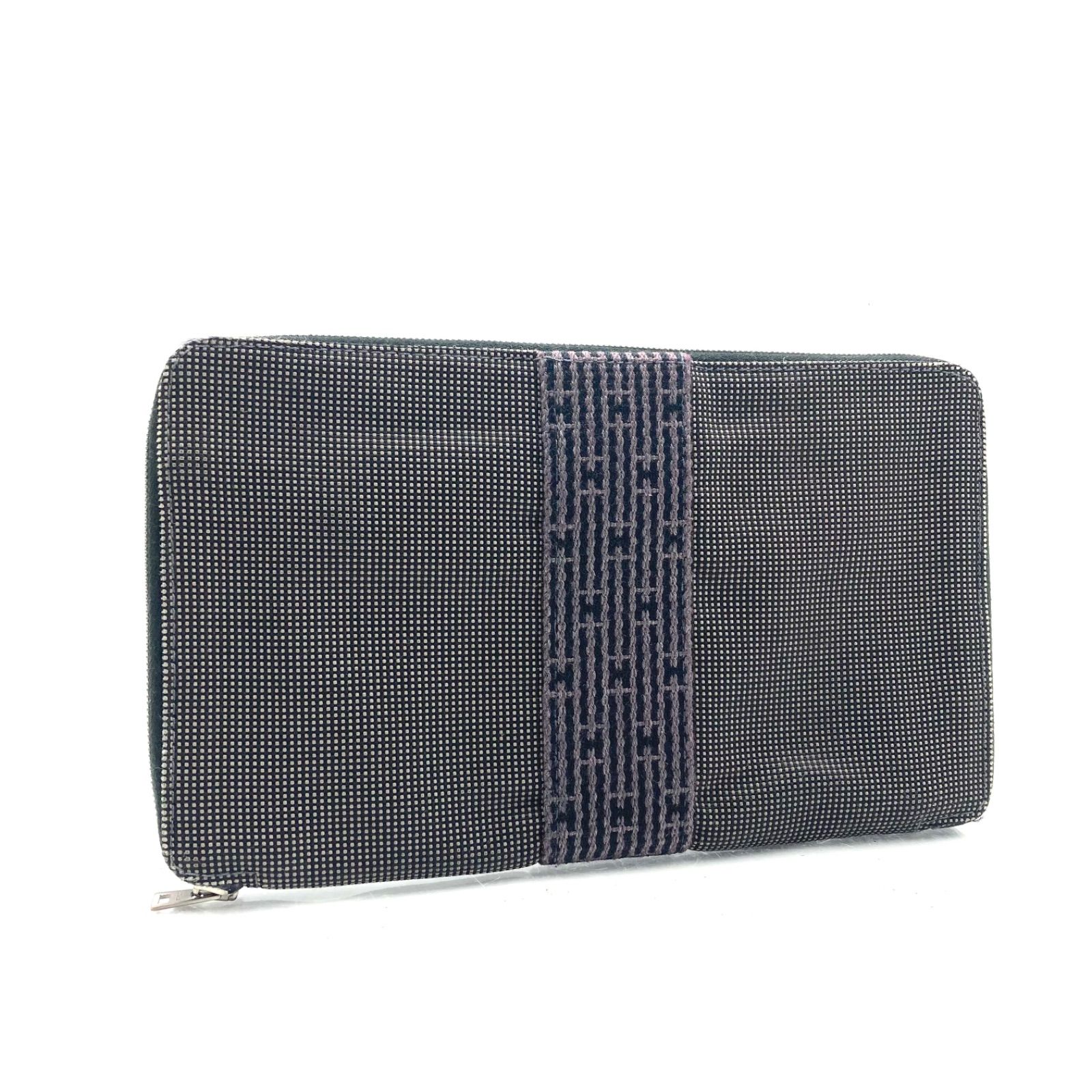 □美品□HERMES エルメス エールラインパースGM ラウンド